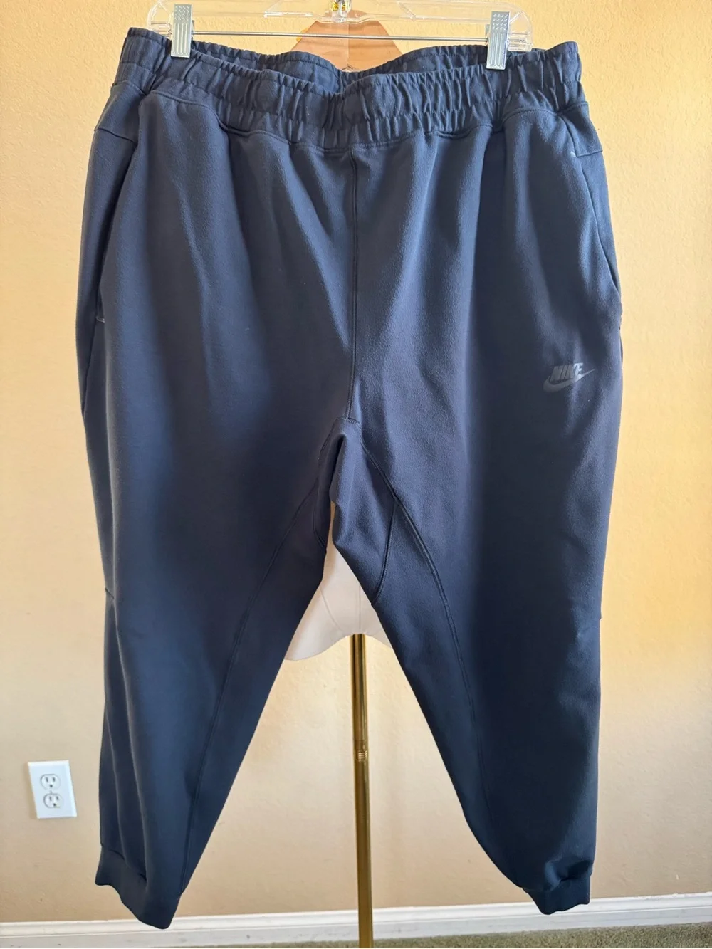 Nike Joggers Sportswear Tech Pack Knit Sweatpants - Mens 2XL Black.